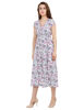 Left hand  side view- White Floral Midi Dress