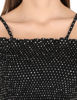 zoom view-Black Strapless Mini Dress 