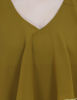 zoom view-Olive Green Midi Dress 