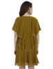 back view- Olive Green Midi Dress 