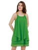 Front view -Emerald Green Knee-Length Dress