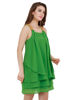 Left hand  side view- Emerald Green Knee-Length Dress