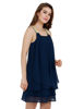 Left hand  side view- Royal Blue Knee-Length Dress
