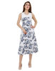 Front view-Women's White Mid-Length Dresses
