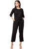  Solid Black Jumpsuit .bhfashion.in