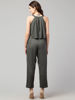 back view- Olive Green Jumpsuit