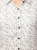 zoom view-White shirt with black polka dots
