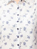 zoom view-White Floral Women's Shirt
