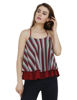Front view -Burgundy Tops for Women