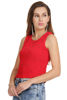 Left hand  side view-  Women's Red Tank 
