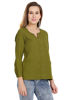 Right hand  side view-  Olive Green Top Women's  