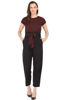 Checkered Red Jumpsuit  .bhfashion.in