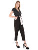 Right hand  side view- Black Polka Dot Jumpsuit
