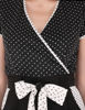 zoom view-Black and White Polka Dot Pantsuit