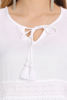 zoom view-White Long Sleeve Top Women