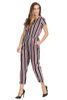 Right hand  side view-  Multi-Colored Striped Jumpsuit