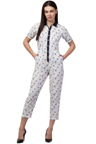Woman Button-Up Jumpsuit .bhfashion.in