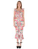 Front view -White Printed Jumpsuit
