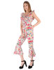 Left hand  side view-  White Printed Jumpsuit