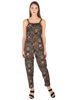 Front view-Army Green Jumpsuit Women