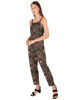 Left hand  side view-  Army Green Jumpsuit Women