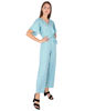 Right hand  side view-   Sky Blue Jumpsuit Women 