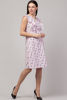 Right hand  side view-  Light Pink Floral Midi Dress