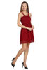 Right hand  side view-  Women's Red Midi Dress Stunning: A Must-Have for Your Wardrobe