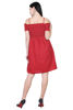 back view-   Midi Red Cocktail Dress