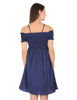 back view-  Blue Midi Dress Formal
