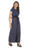 Right hand  side view-   Blue Polka Dot Jumpsuit 