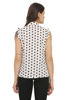 back view-    White Shirt with Black Polka Dots