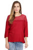 Burgundy Lace Top-bhfashion.in